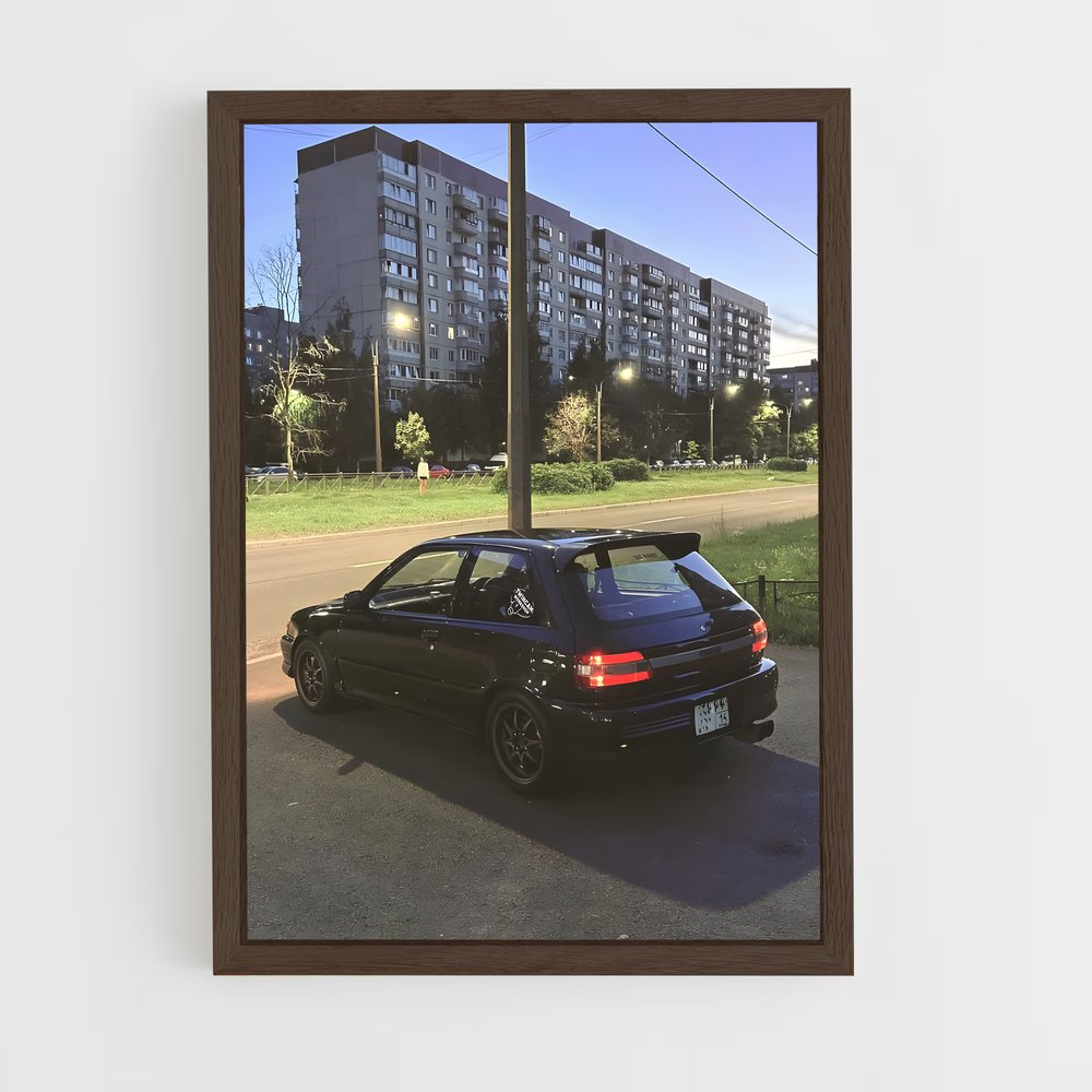 Poster Starlet GT Turbo scintillant – affiche Toyota (vue 5)
